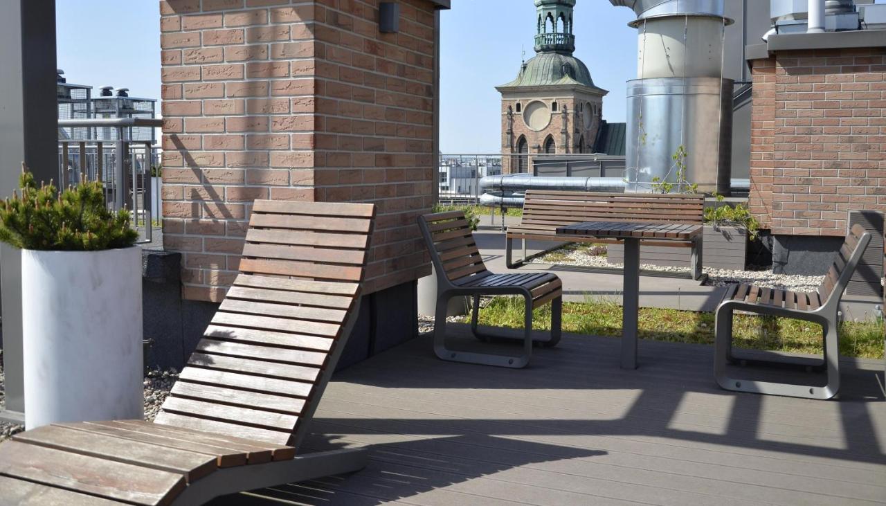 Roof Terrace Old Town Apartments With Private Parking Danzig Exterior foto